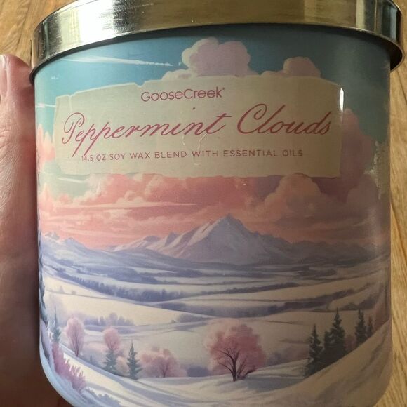 Goose Creek Peppermint Clouds 3 Wick Candle 14.5 Oz - Picture 1 of 7